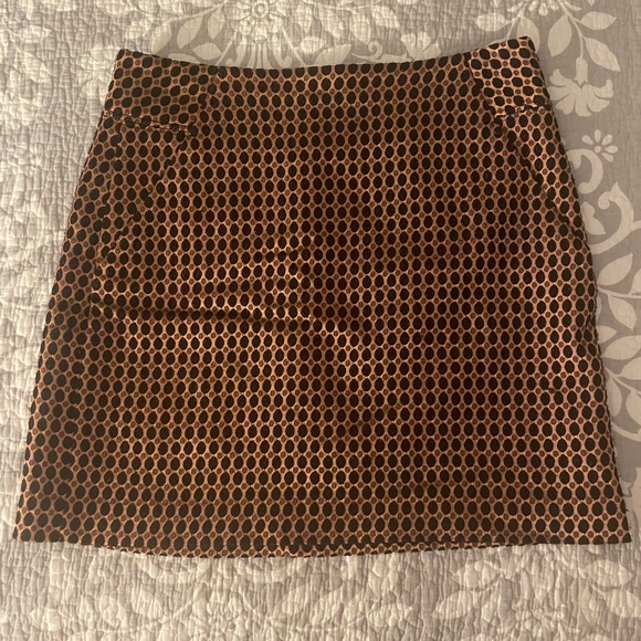 Final Price!! LOFT mini skirt in black and copper - Picture 1 of 2